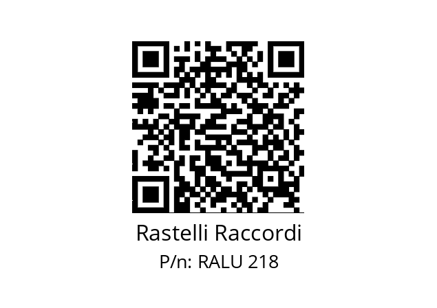   Rastelli Raccordi RALU 218