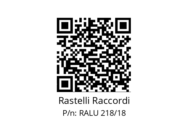   Rastelli Raccordi RALU 218/18