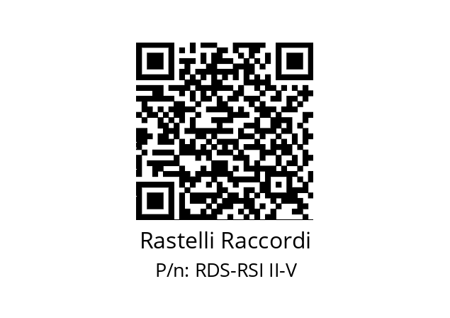   Rastelli Raccordi RDS-RSI II-V