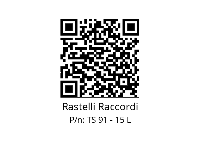   Rastelli Raccordi TS 91 - 15 L