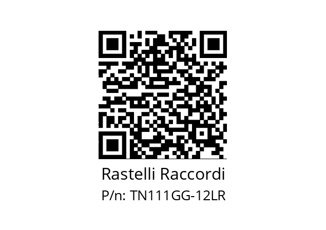   Rastelli Raccordi TN111GG-12LR