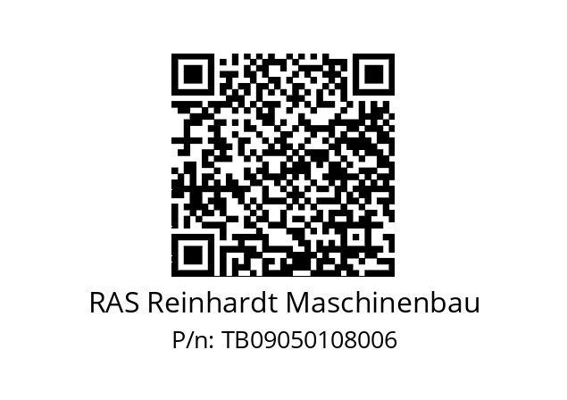  RAS-40183682 RAS Reinhardt Maschinenbau TB09050108006