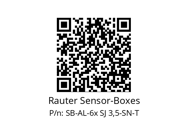   Rauter Sensor-Boxes SB-AL-6x SJ 3,5-SN-T