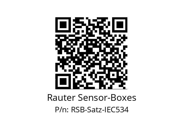   Rauter Sensor-Boxes RSB-Satz-IEC534