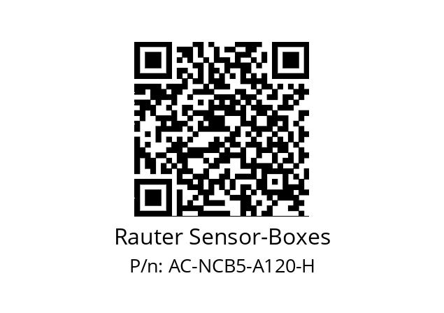   Rauter Sensor-Boxes AC-NCB5-A120-H