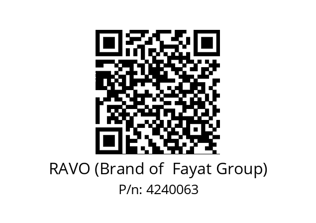   RAVO (Brand of  Fayat Group) 4240063