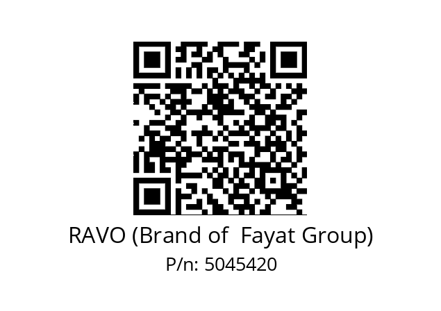   RAVO (Brand of  Fayat Group) 5045420