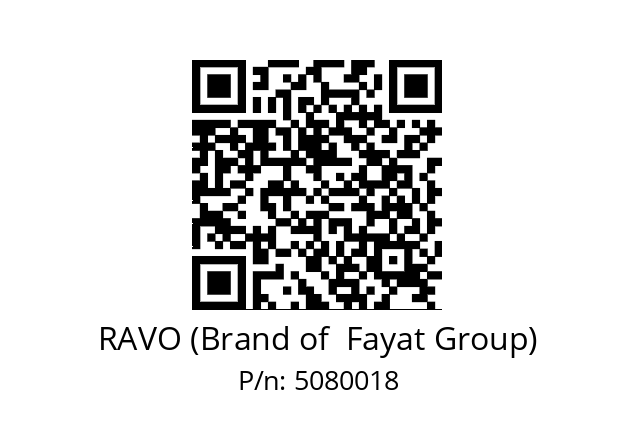   RAVO (Brand of  Fayat Group) 5080018