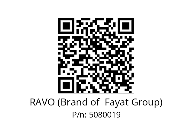   RAVO (Brand of  Fayat Group) 5080019