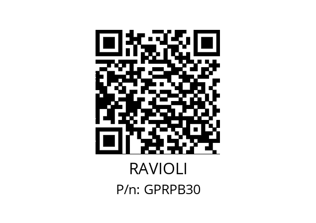   RAVIOLI GPRPB30