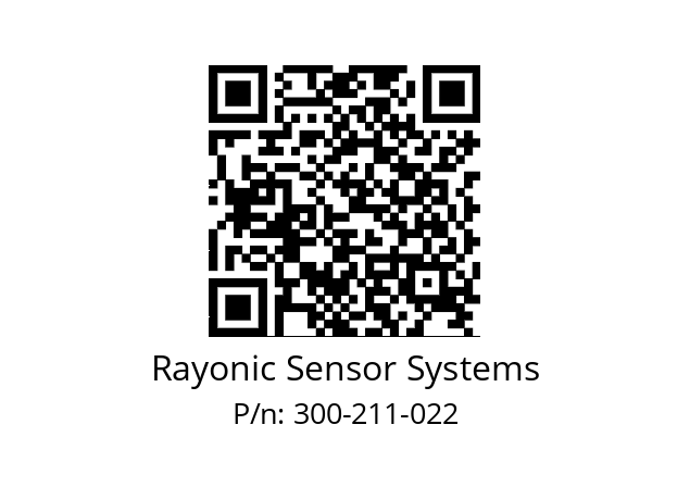   Rayonic Sensor Systems 300-211-022