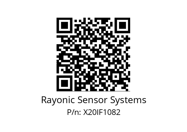   Rayonic Sensor Systems X20IF1082