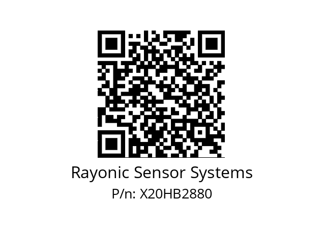   Rayonic Sensor Systems X20HB2880