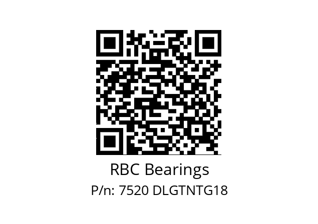   RBC Bearings 7520 DLGTNTG18