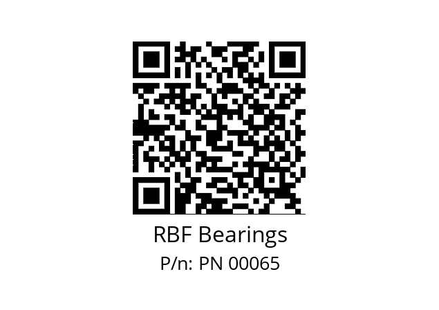   RBF Bearings PN 00065