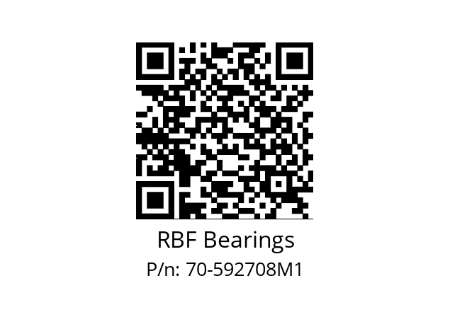   RBF Bearings 70-592708M1