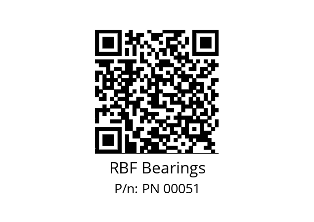   RBF Bearings PN 00051