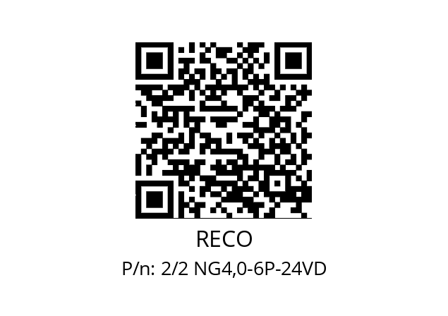   RECO 2/2 NG4,0-6P-24VD