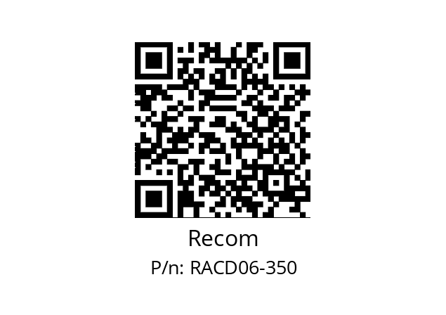   Recom RACD06-350