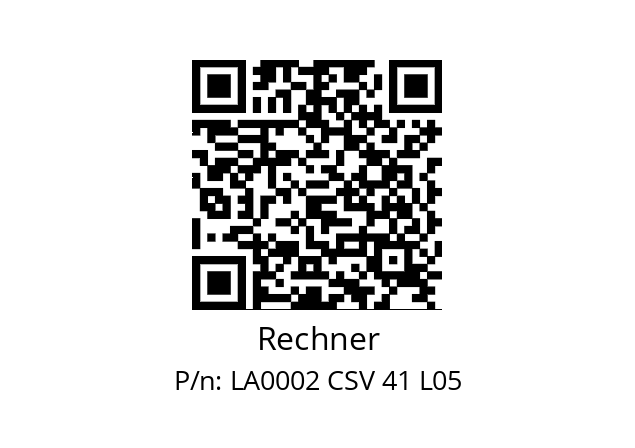   Rechner LA0002 CSV 41 L05