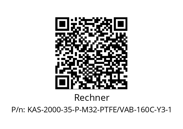   Rechner KAS-2000-35-P-M32-PTFE/VAB-160C-Y3-1