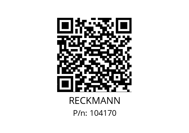   RECKMANN 104170