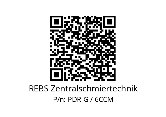   REBS Zentralschmiertechnik PDR-G / 6CCM