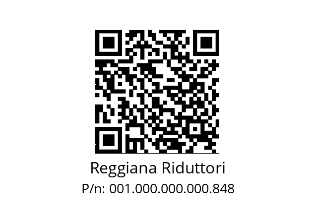   Reggiana Riduttori 001.000.000.000.848