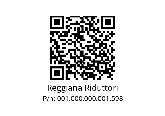   Reggiana Riduttori 001.000.000.001.598