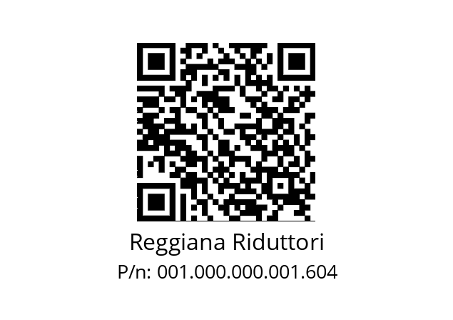   Reggiana Riduttori 001.000.000.001.604