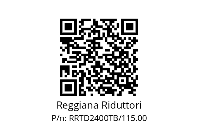   Reggiana Riduttori RRTD2400TB/115.00