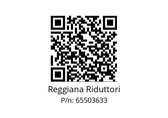   Reggiana Riduttori 65503633