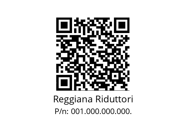   Reggiana Riduttori 001.000.000.000.