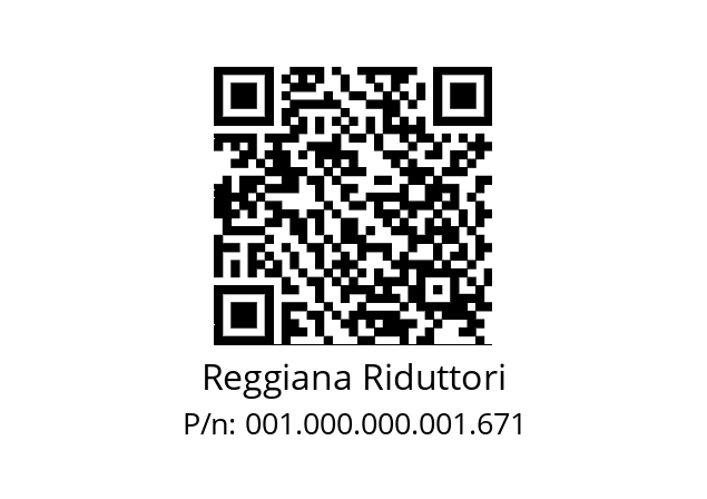   Reggiana Riduttori 001.000.000.001.671