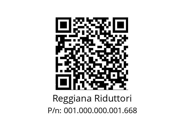   Reggiana Riduttori 001.000.000.001.668