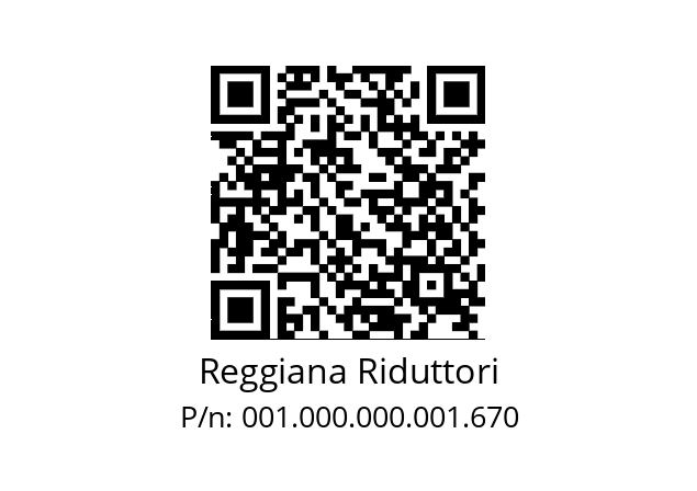   Reggiana Riduttori 001.000.000.001.670