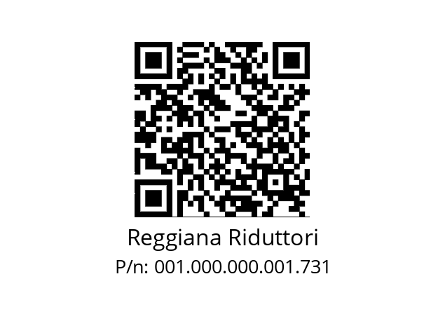   Reggiana Riduttori 001.000.000.001.731