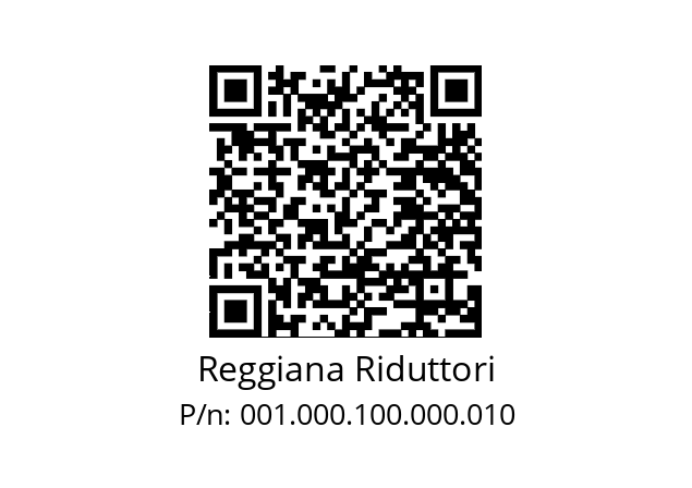   Reggiana Riduttori 001.000.100.000.010