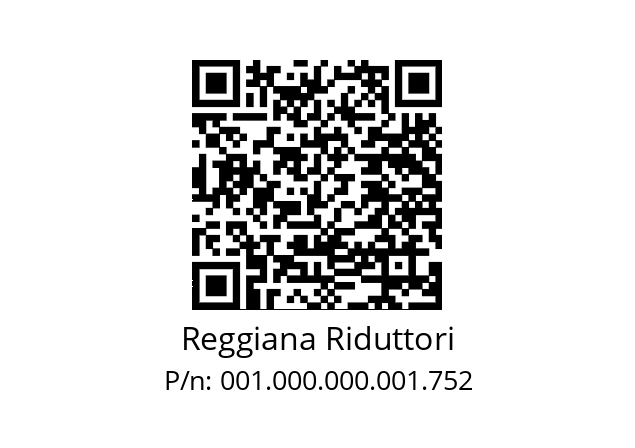   Reggiana Riduttori 001.000.000.001.752