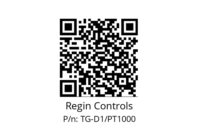   Regin Controls TG-D1/PT1000