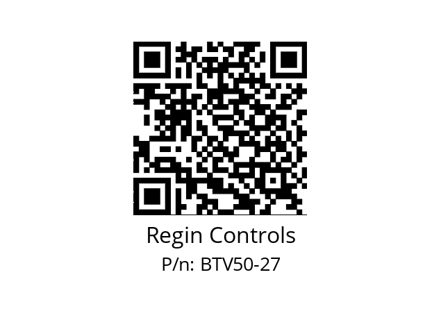   Regin Controls BTV50-27