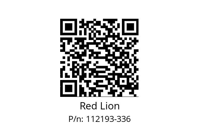   Red Lion 112193-336