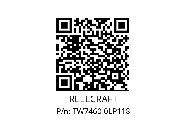   REELCRAFT TW7460 0LP118