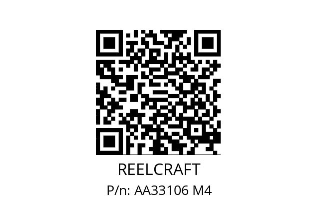   REELCRAFT AA33106 M4