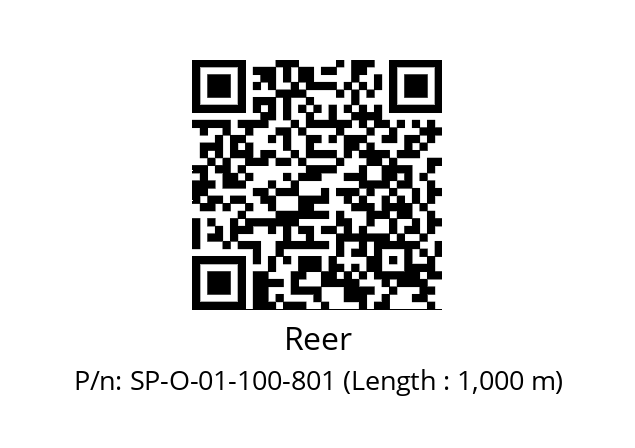   Reer SP-O-01-100-801 (Length : 1,000 m)