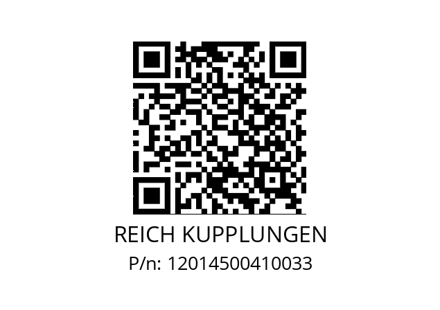   REICH KUPPLUNGEN 12014500410033