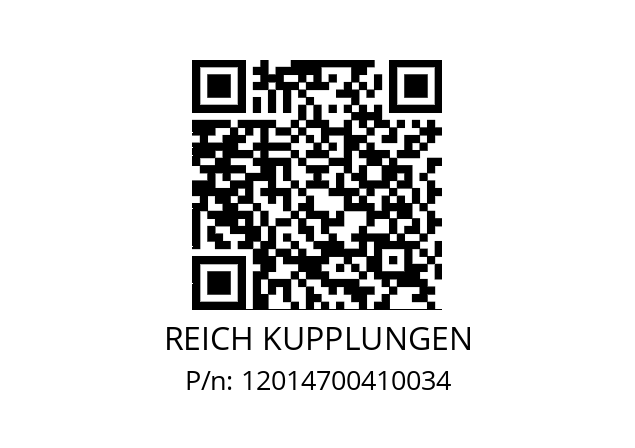   REICH KUPPLUNGEN 12014700410034