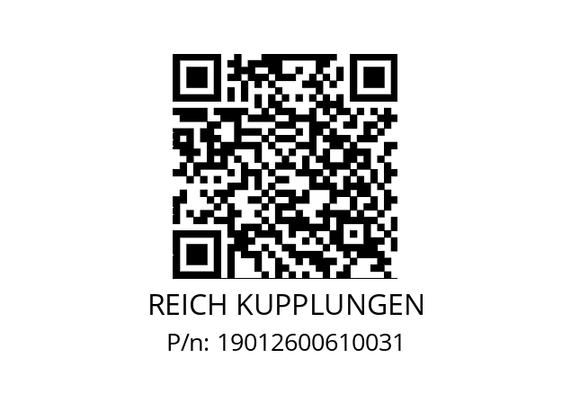   REICH KUPPLUNGEN 19012600610031