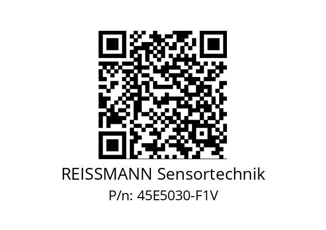   REISSMANN Sensortechnik 45E5030-F1V