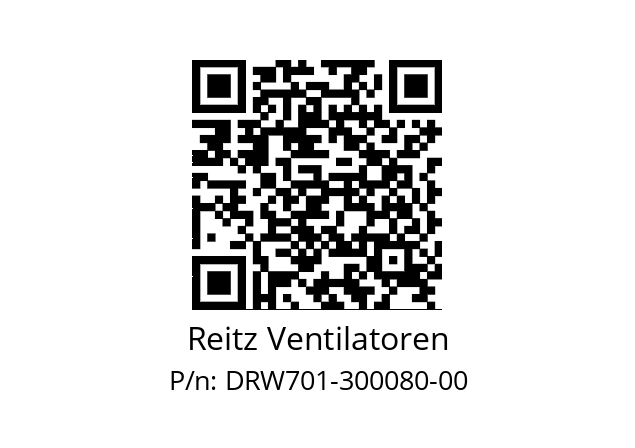   Reitz Ventilatoren DRW701-300080-00